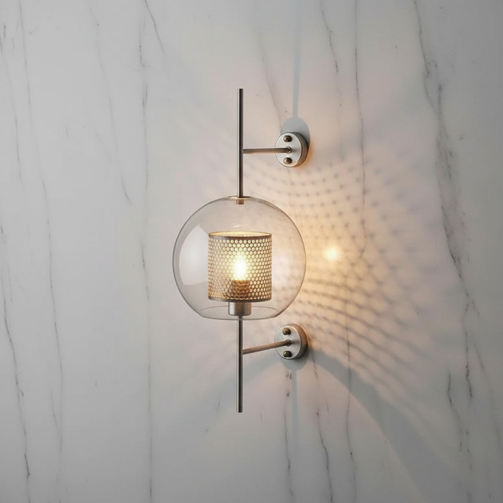 Modern Glass Bathroom Wall Light