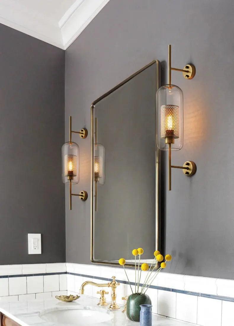Modern Glass Bathroom Wall Light