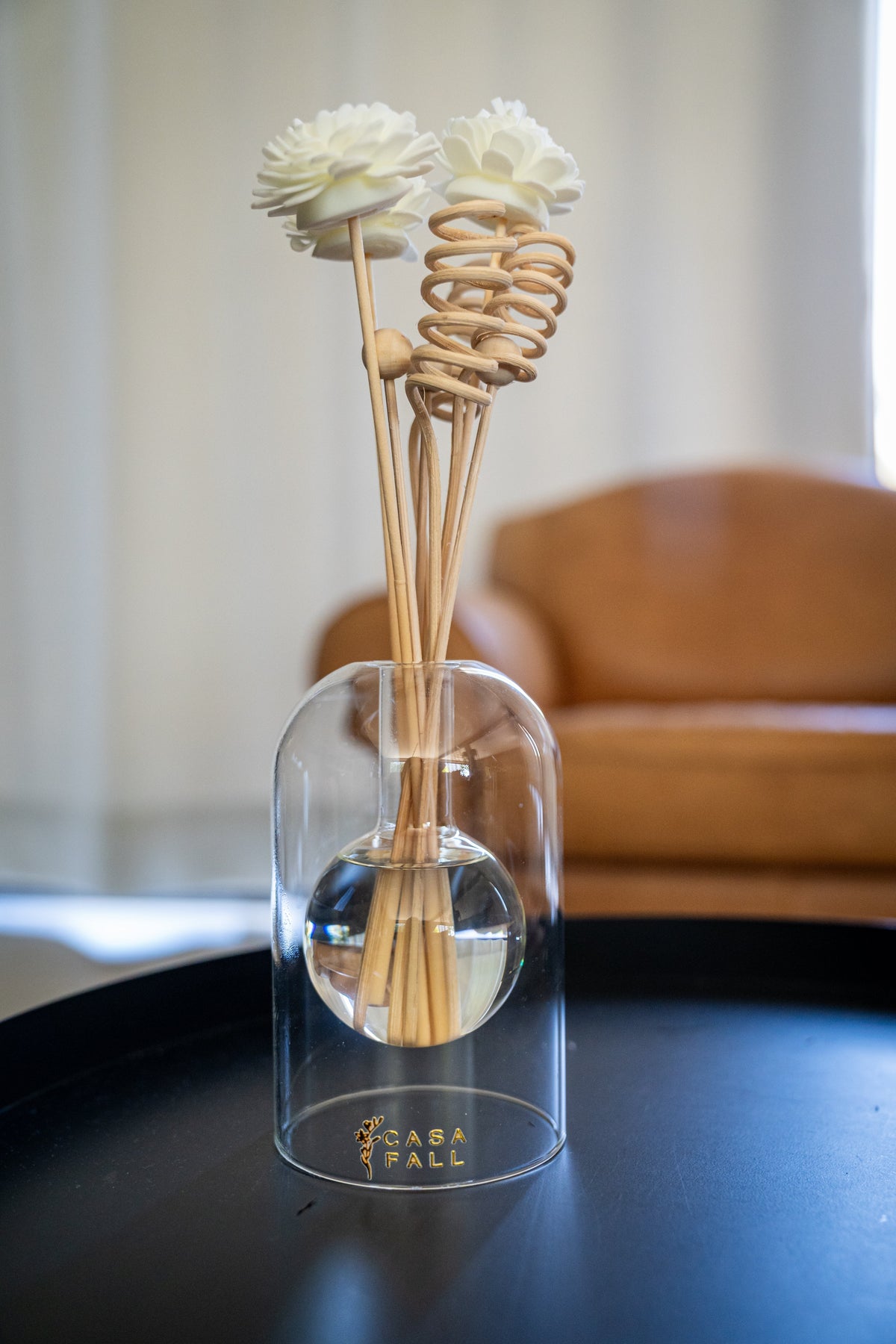 Luxury Round Glass Reed Diffuser Bottle – 130ml