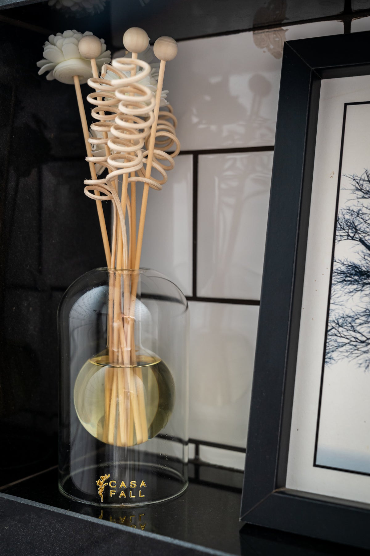 Luxury Round Glass Reed Diffuser Bottle – 130ml