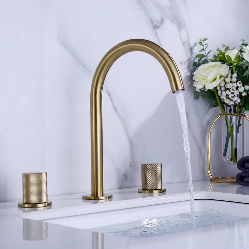 Three-Hole Deck-Mounted Basin Tap