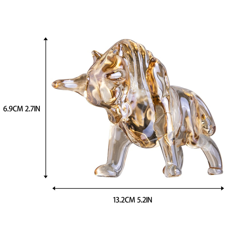Aureus Crystal Bull Sculpture