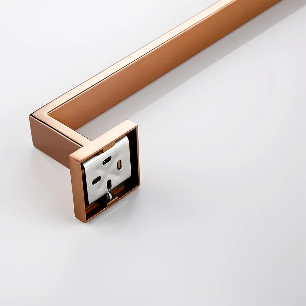 Rose Gold Bathroom Accessory Set