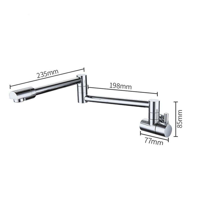 Wall-Mounted Folding Pot Filler Tap