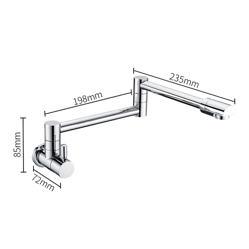 Wall-Mounted Folding Pot Filler Tap