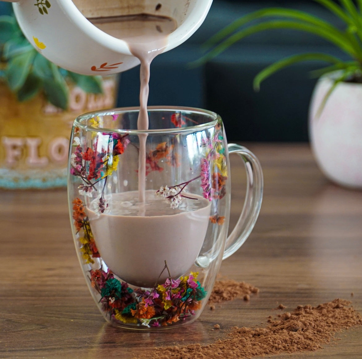 Fall Double-Walled Glass Mug – 300ml