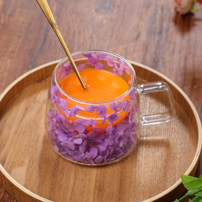 Botanical Double-Walled Glass Mug – 200ml