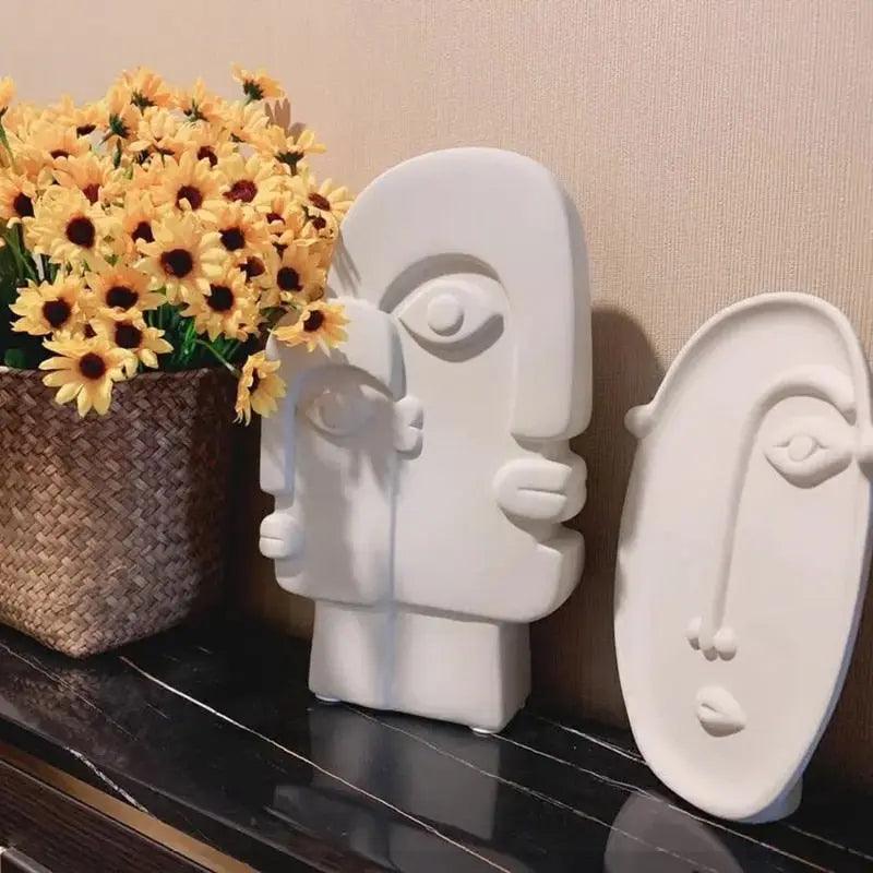 Human Face Series Vases.