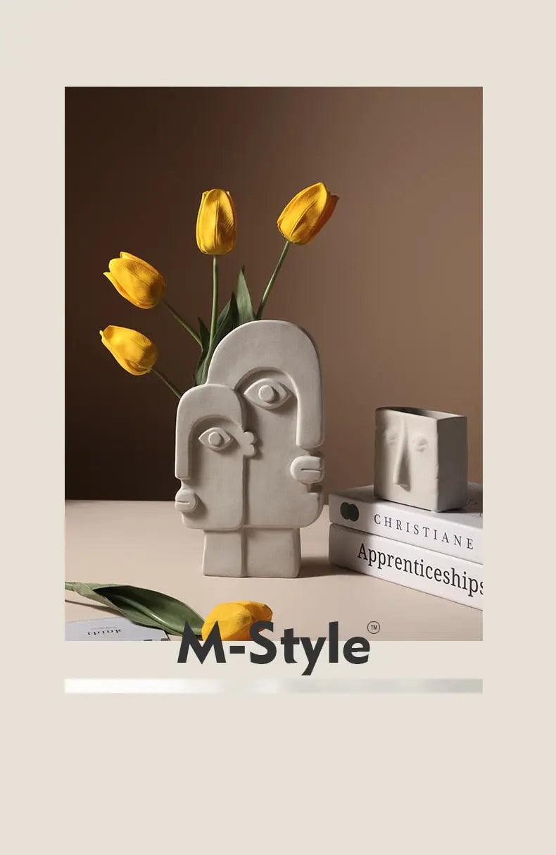 Human Face Series Vases.