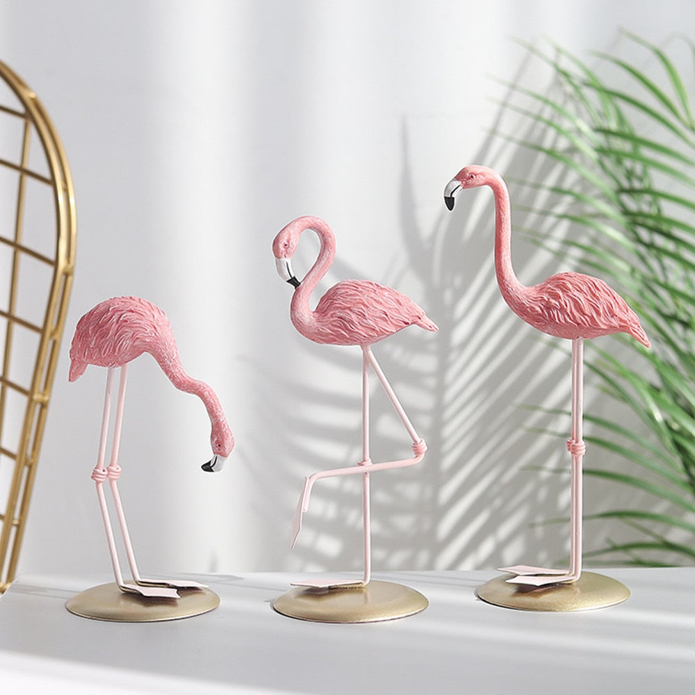 Fleur Pink Flamingo Sculpture