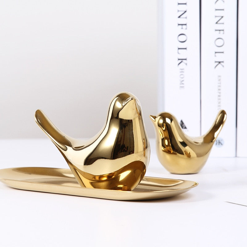 Aurelia Golden Bird Figurine