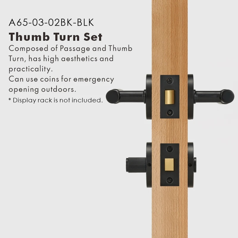 Elegant Brass Door Handle Set