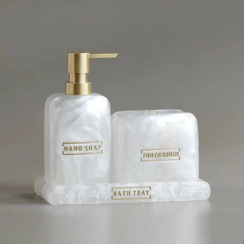 Elegant Bathroom Dispenser Set