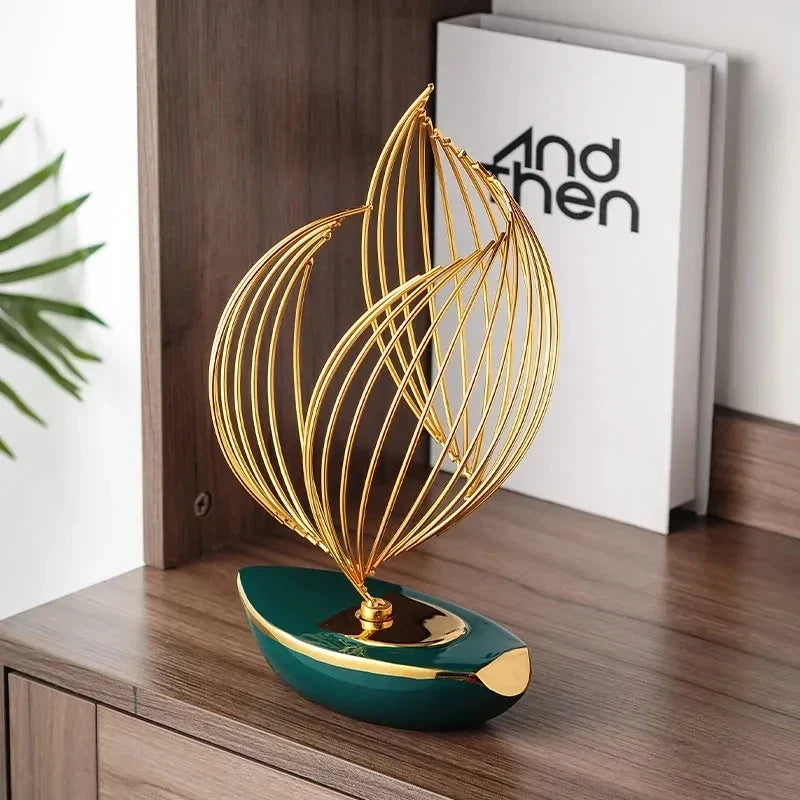 Elegant Abstract Ceramic Sculpture