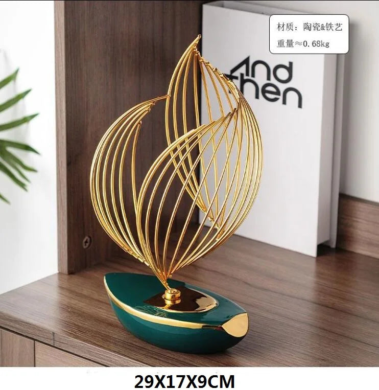 Elegant Abstract Ceramic Sculpture