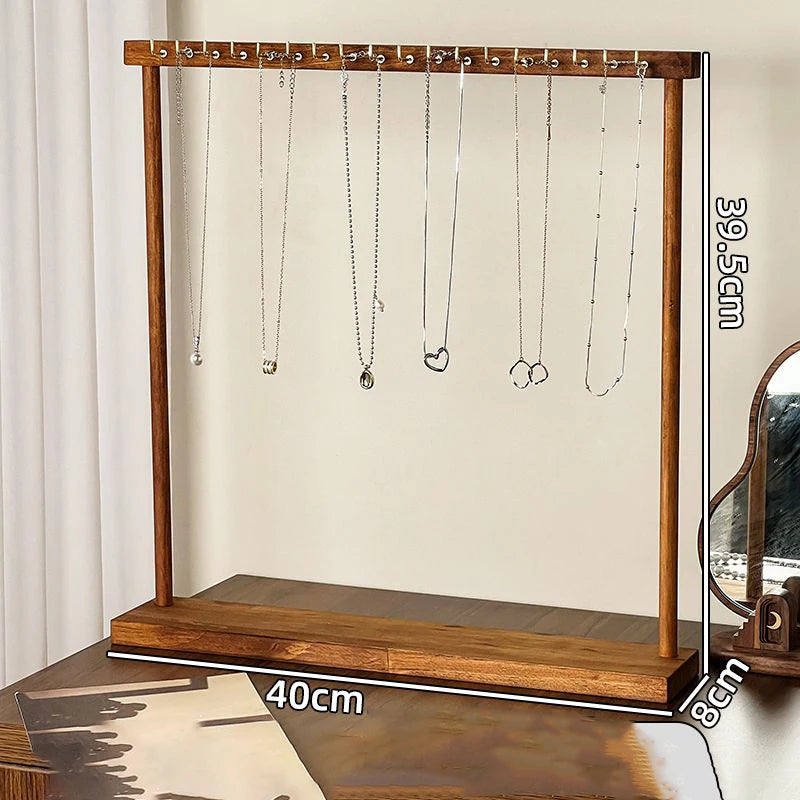 Elegant Wood Jewelry Organizer