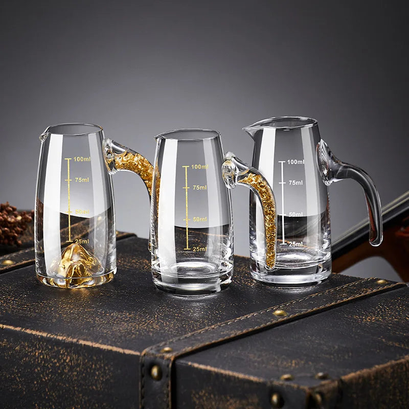 Elegant Gold Leaf Wine Set