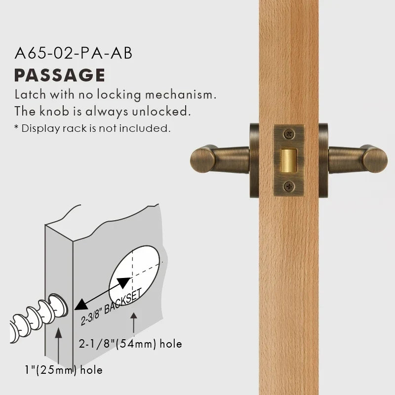 Elegant Bronze Door Handle Set