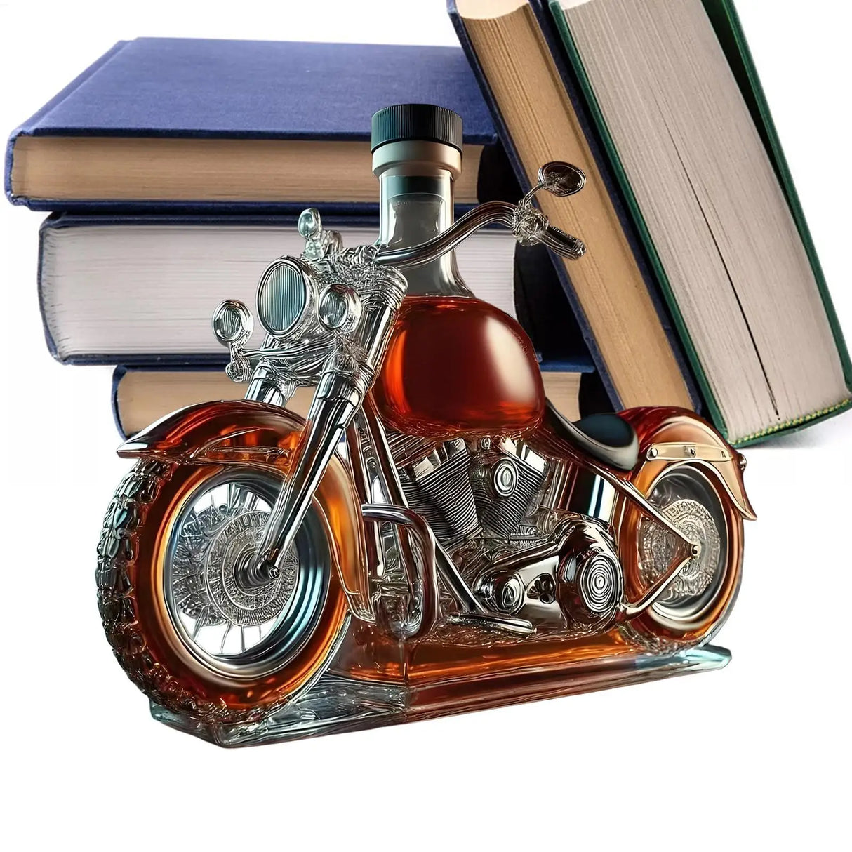 2026 engraçado garrafa de uísque motocicleta vintage decantador vidro decoração para casa cabine garrafa vinho estátua coleção brinquedo barra acessórios