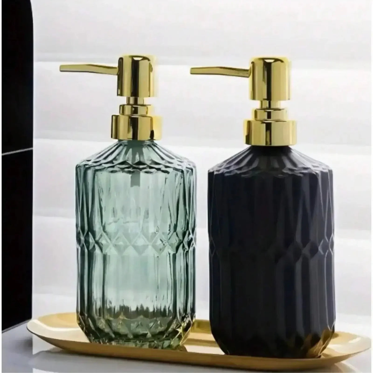 Elegant Glass Soap Dispenser 400ml