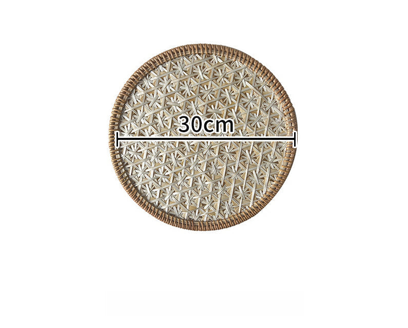 Natural Rattan Woven Placemats – 30cm