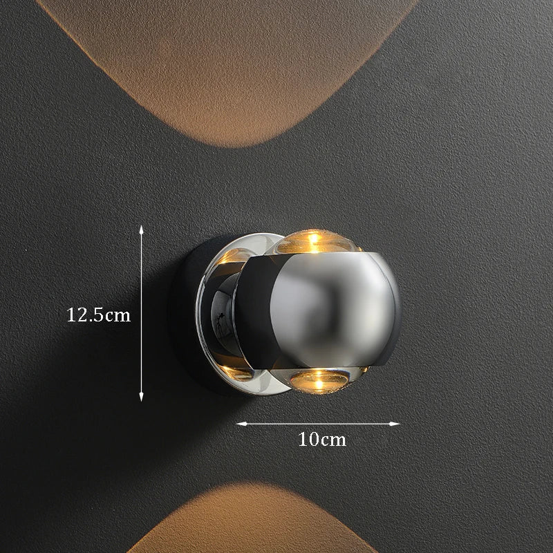 Modern Brass LED Wall Light