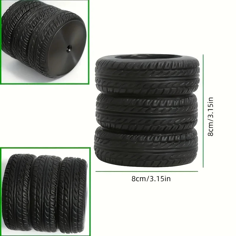 1 pçs divertido suporte de caneta em forma de pneu-organizador de mesa de pvc, ideal para material escolar e de escritório, acabamento pintado, material de escritório
