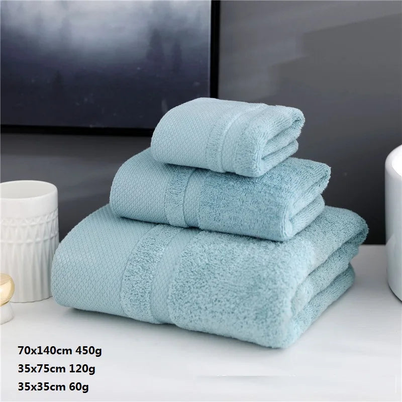 Luxurious Cotton Towel Set - 3 Piece
