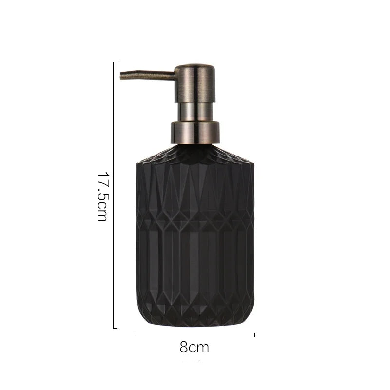 Elegant Glass Soap Dispenser 400ml