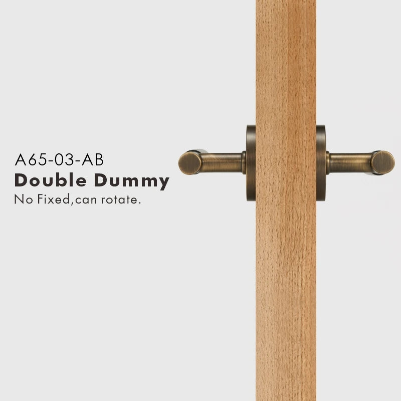 Elegant Brass Door Handle Set