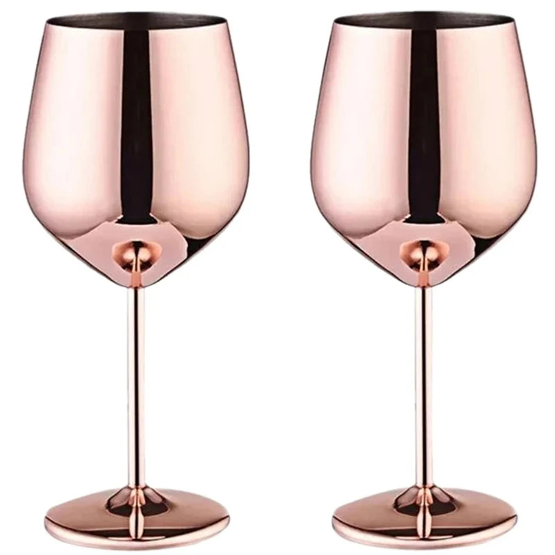 Elegant Stainless Steel Wine Goblet