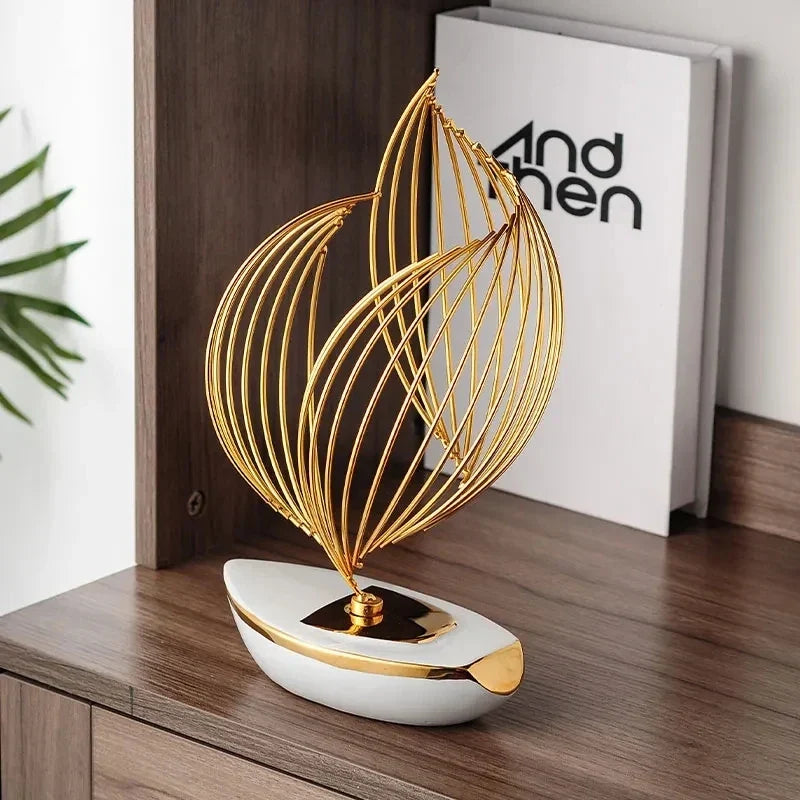 Elegant Abstract Ceramic Sculpture