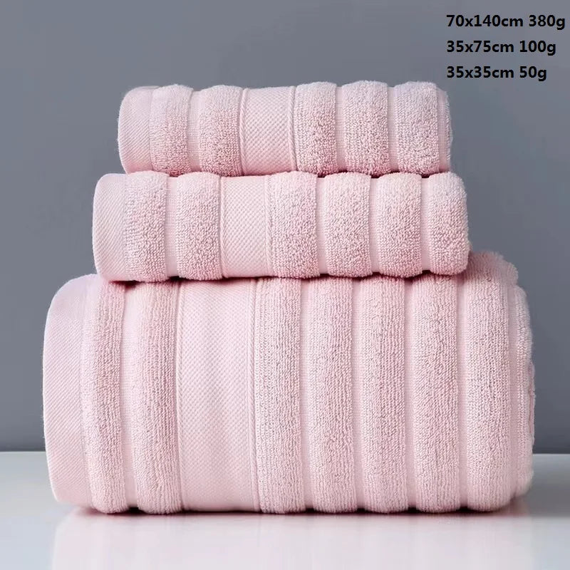Luxurious Cotton Towel Set - 3 Piece