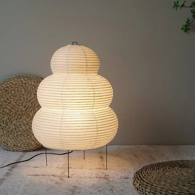 Wabi-Sabi Rice Paper LED Lamp