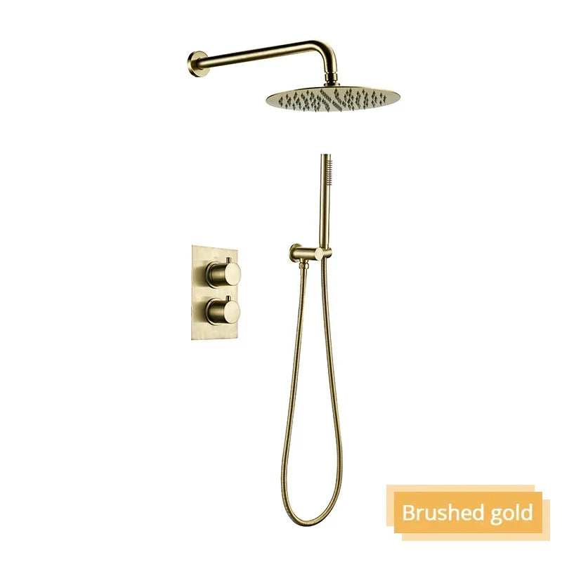 Elegant Wall-Mounted Shower System