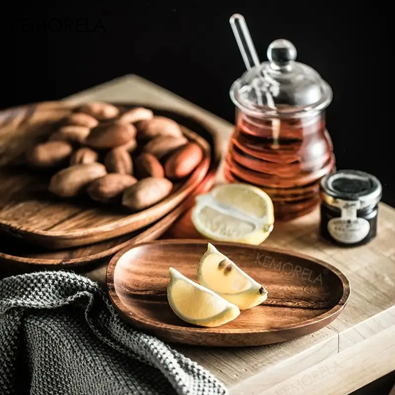 Nordic Natural Wooden Serving Plates
