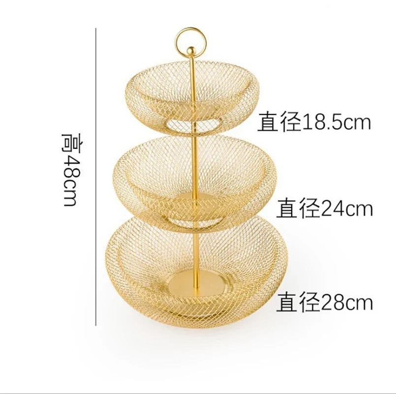 Elegant Multi-Tier Fruit Basket