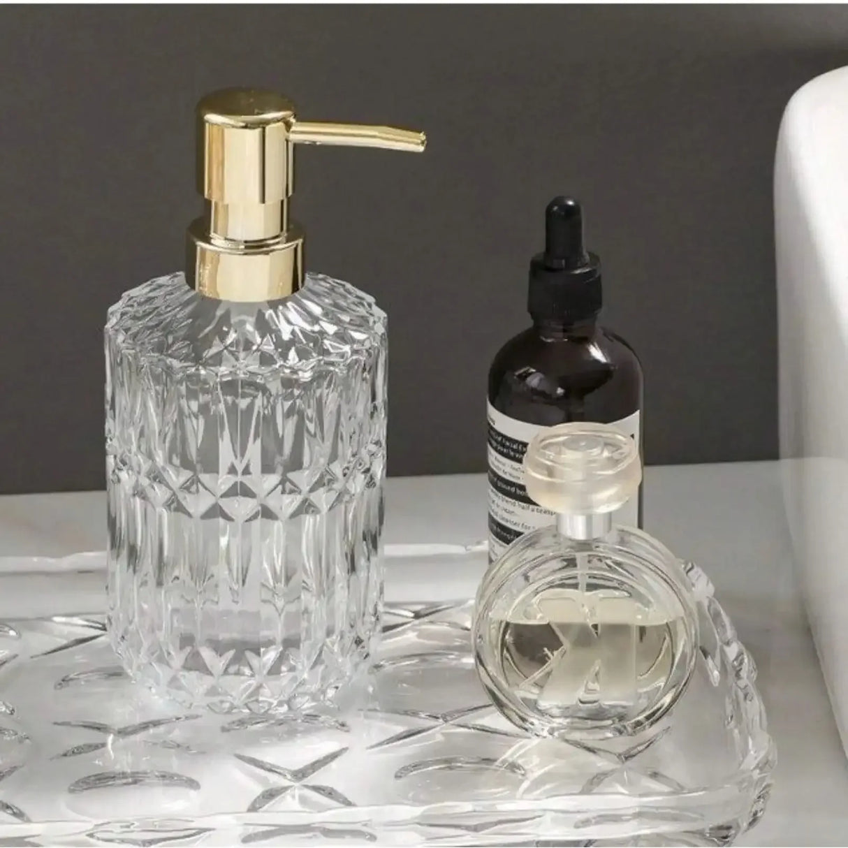 Dispensador manual de sabão líquido, 400ml, vidro transparente, desinfetante para as mãos, recipientes, prensa, garrafas de gel vazias, acessórios de banheiro