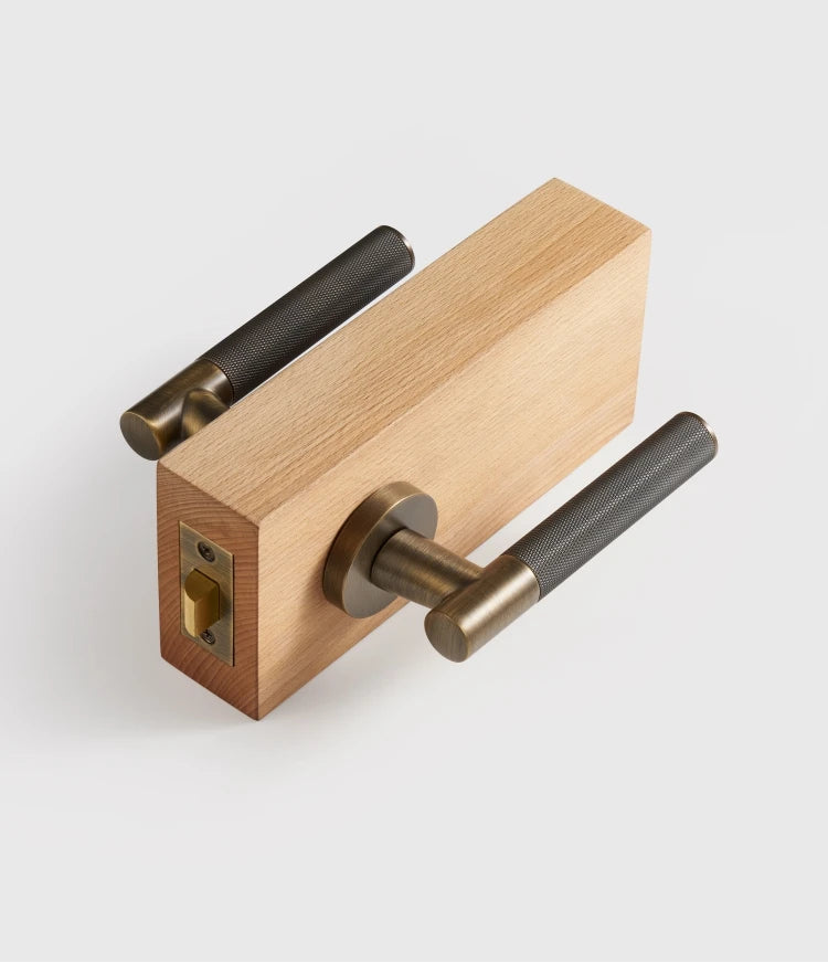 Nurlin eua padrão fechadura de bronze cruz serrilhada maçaneta da fechadura da porta passagem privacidade interior mortise lock manequim alavanca