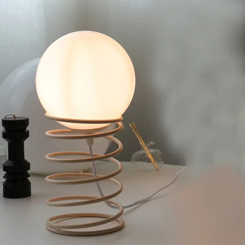 Spring Glass Table Lamp Bauhaus Furniture