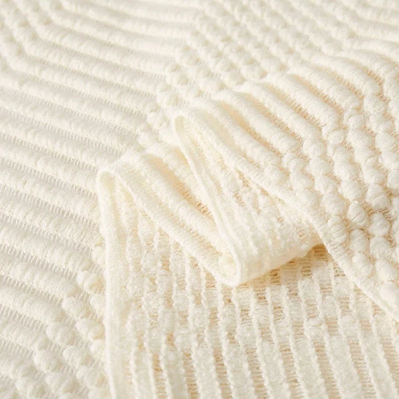 Cozy Knit Throw Blanket