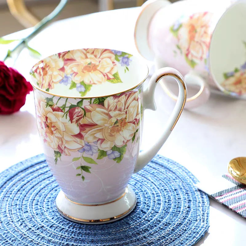 Elegant Floral Porcelain Teapot Set