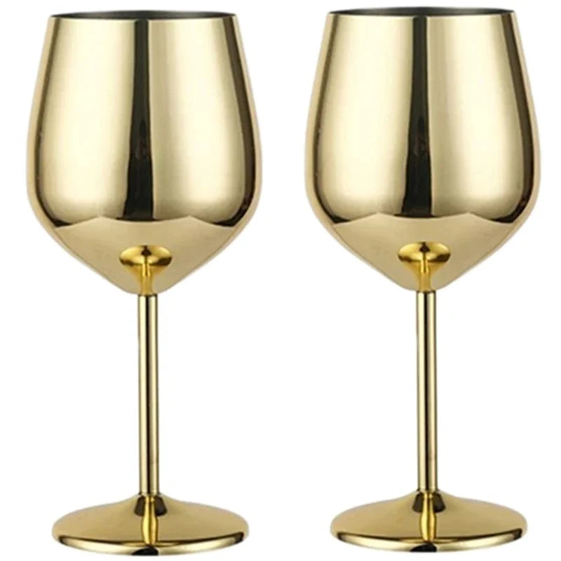 Elegant Stainless Steel Wine Goblet