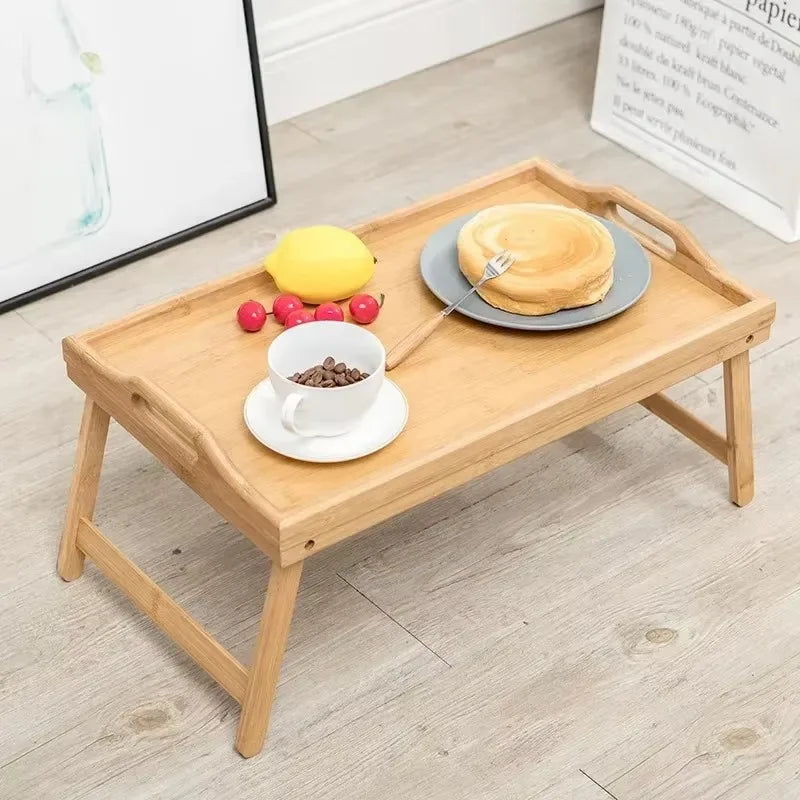 50cm mesa dobrável de bambu mini mesa de jantar multifuncional café da manhã sobremesa bandeja cama mesa casa sala estar quarto suprimentos