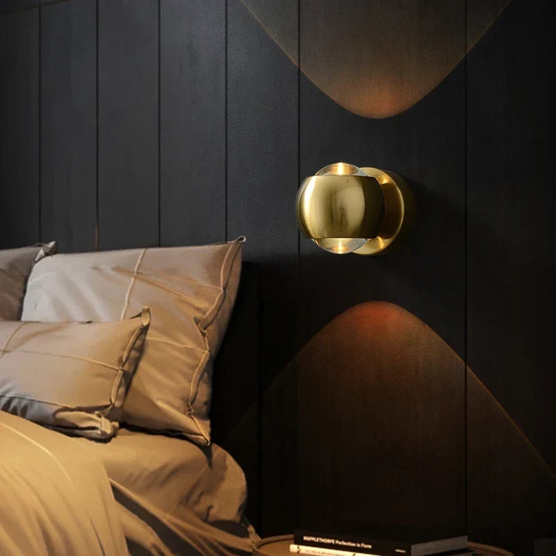 Modern Brass LED Wall Light