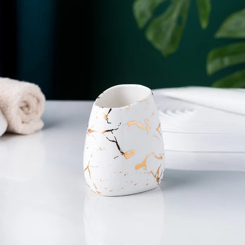 Elegant Marble Bathroom Set