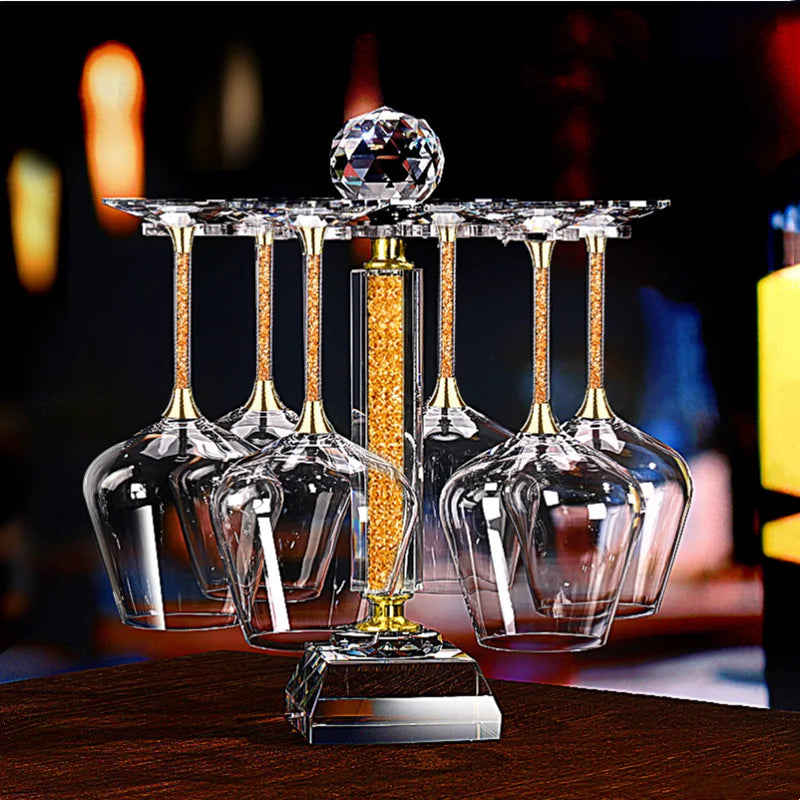 Cristal de diamante, conjunto de vidro de vinho, decantador de vinho, copo de cocktail, copos de vidro, acessórios de vinho, copos de champanhe, barra de casa, presente de casamento