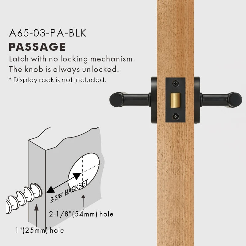Elegant Brass Door Handle Set
