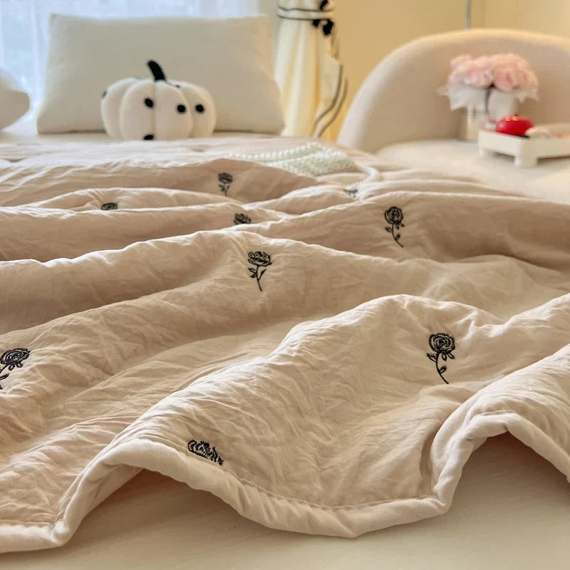 Embroidered Summer Quilt