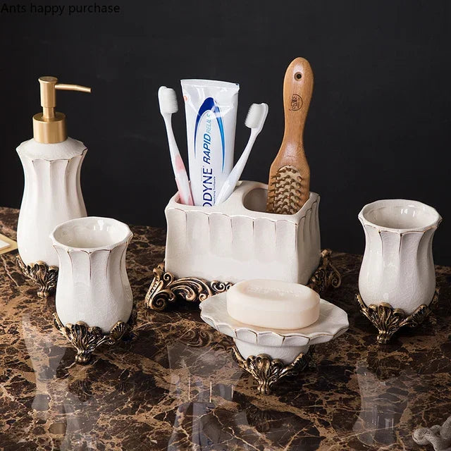 Elegant Ceramic Bathroom Set